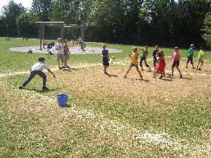 V&ouml;lkerball in der Stadtranderholung Senden