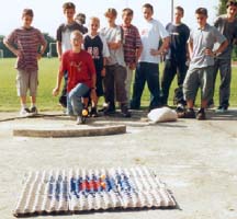 "South Senden" beim Tischtennisballzielwerfen